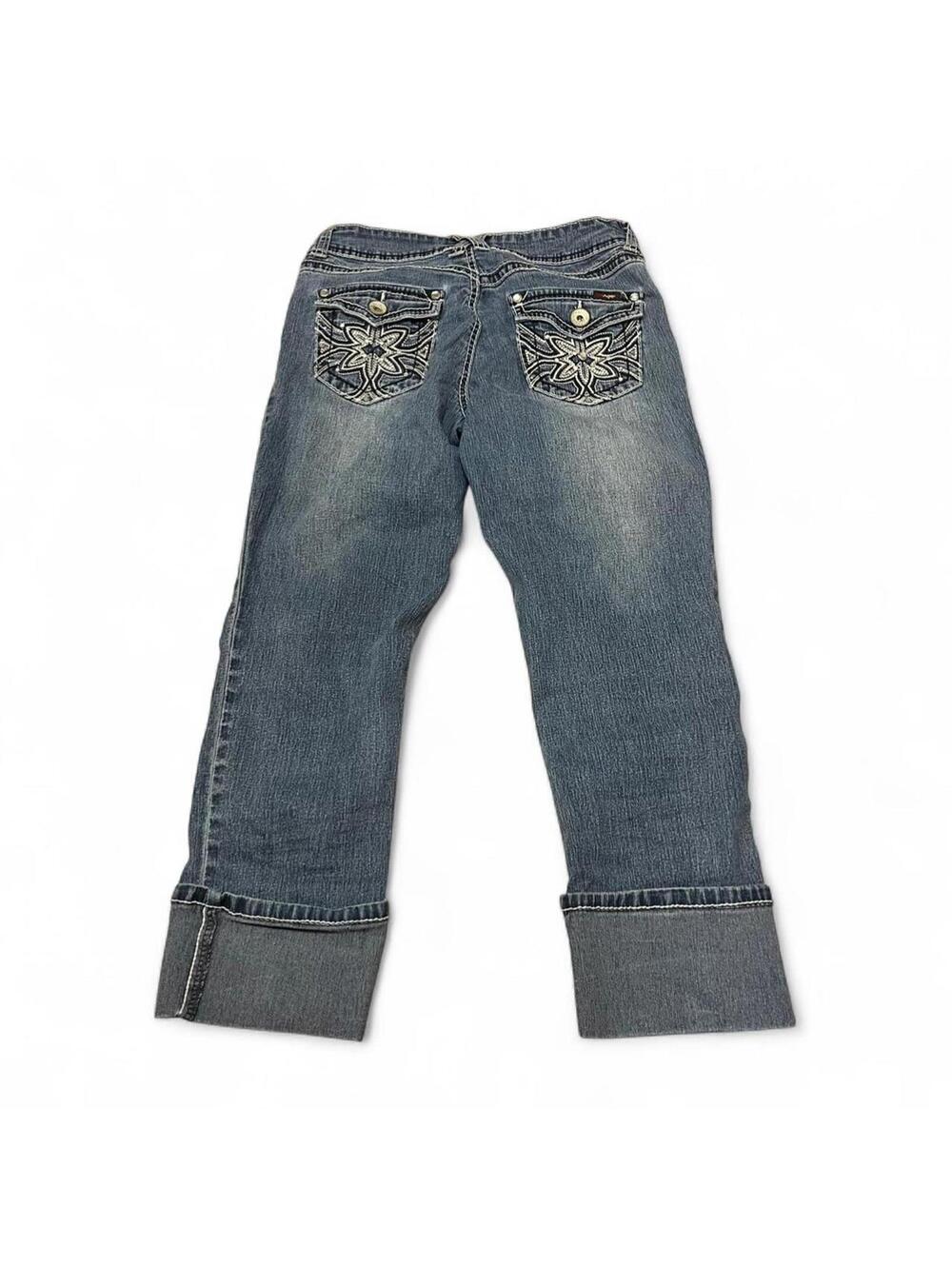 Y2K Angels blue capris